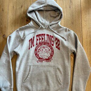 Taylor Swift I'm Feeling 22 Size Small Gray Hoodie